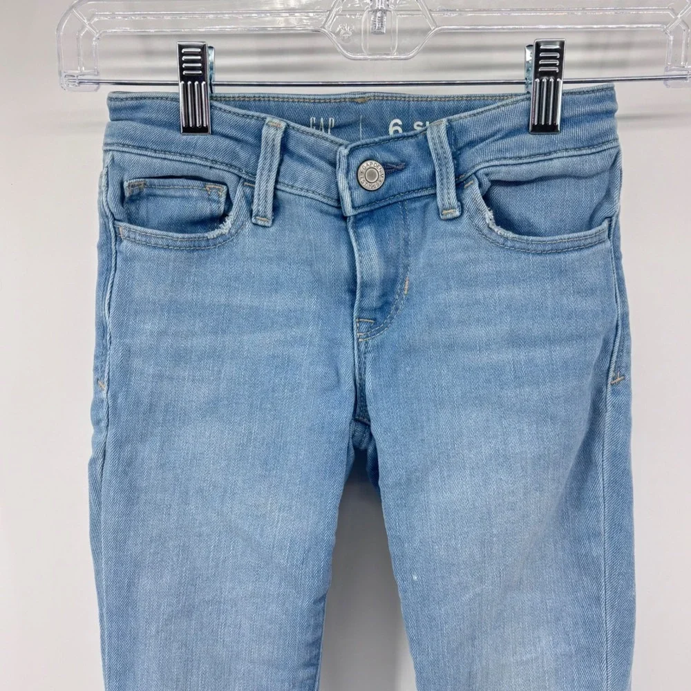 Girls GAP Kids Light Wash Denim‎ Skinny Jeans Pants